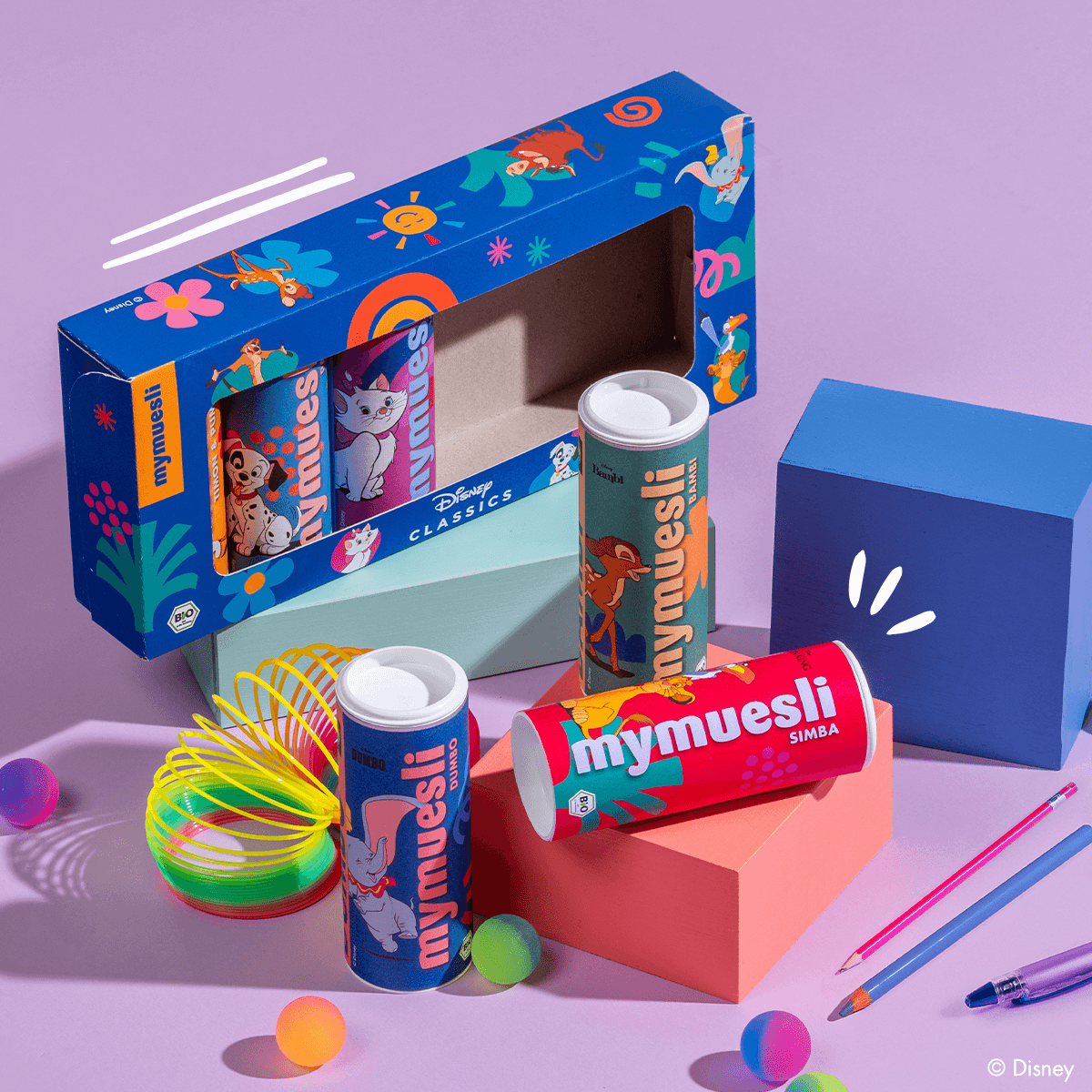 mymuesli Disney 6er Geschenkset mit 6 Müsli Minis - perfekt für die Schultüte!