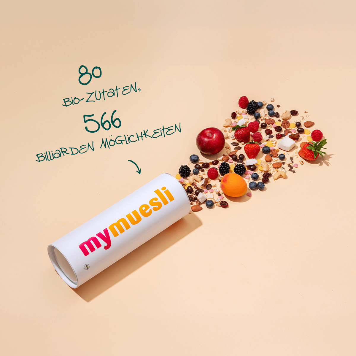 Mir dir Dein eigenes mymuesli Bio Müsli im Mixer!