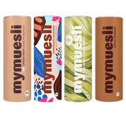 mymuesli Bio Choco Nuts Fan Paket mit 4 leckeren Bio Müslis: Choco Nuts Crunchy Granola, Chocolate Hazelnut Almond Granola, White Choc Pistachio Crunch und Choco Brownie Müsli