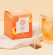 Tree of Tea Ice Tea Peach und Tee daneben