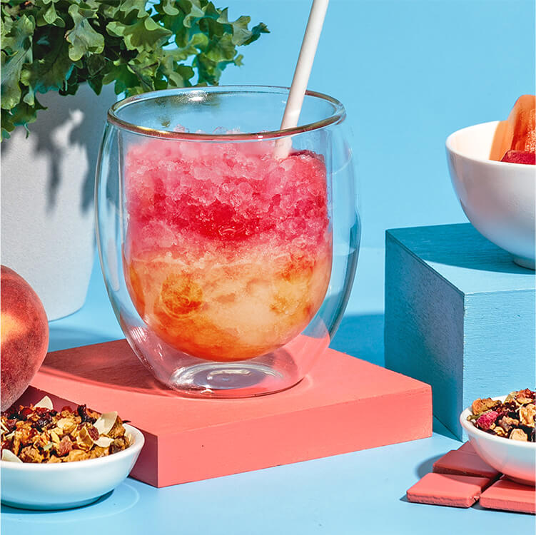 Tee Slush im Glas