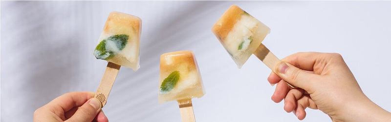 Zitronen Buttermilch Eis am Stiel