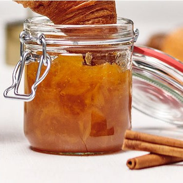 Rooibos Orangen Marmelade in einem Glas