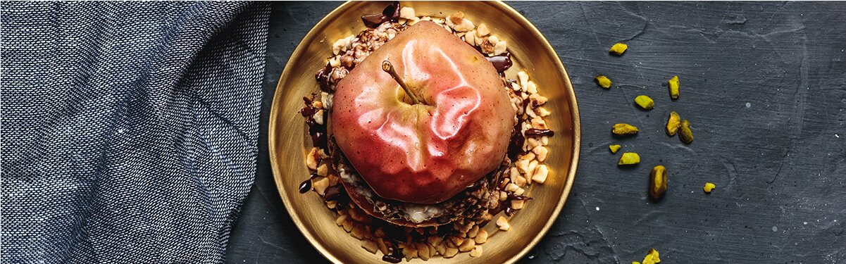 Winterlicher Bratapfel