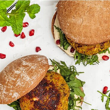 Linse-Kurkuma-Burger