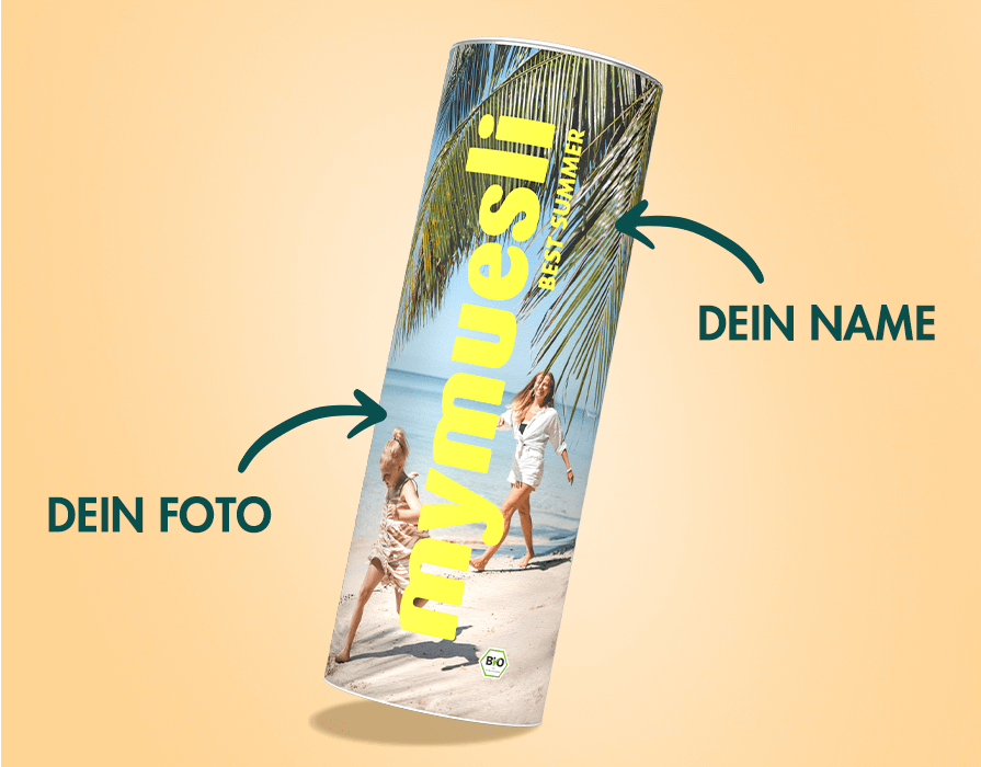mymuesli Foto Dose - jetzt im mymuesli Mixer Deine eigene Dose gestalten!