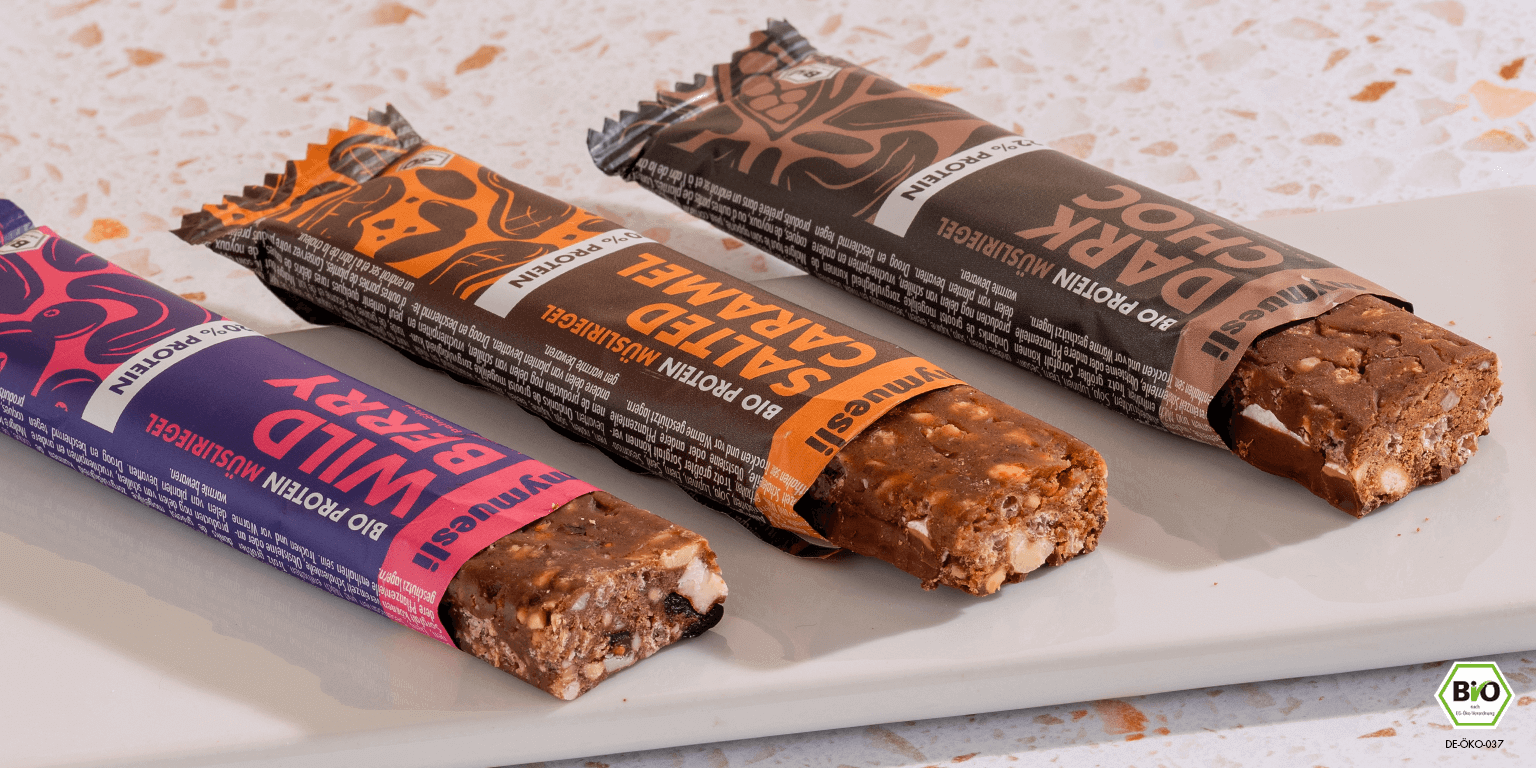 Bio Protein Müsliriegel: Bewusster Genuss in 3 Sorten | mymuesli®