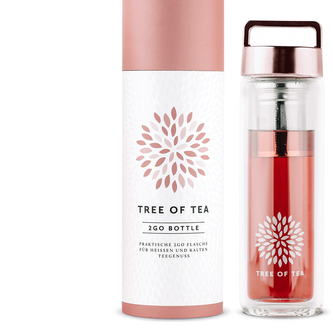 Tree of Tea 2go Bottle, roségold