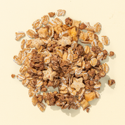 Müsli Abbildung, Haferflocken, Bratapfelsterne und Apfelstücke