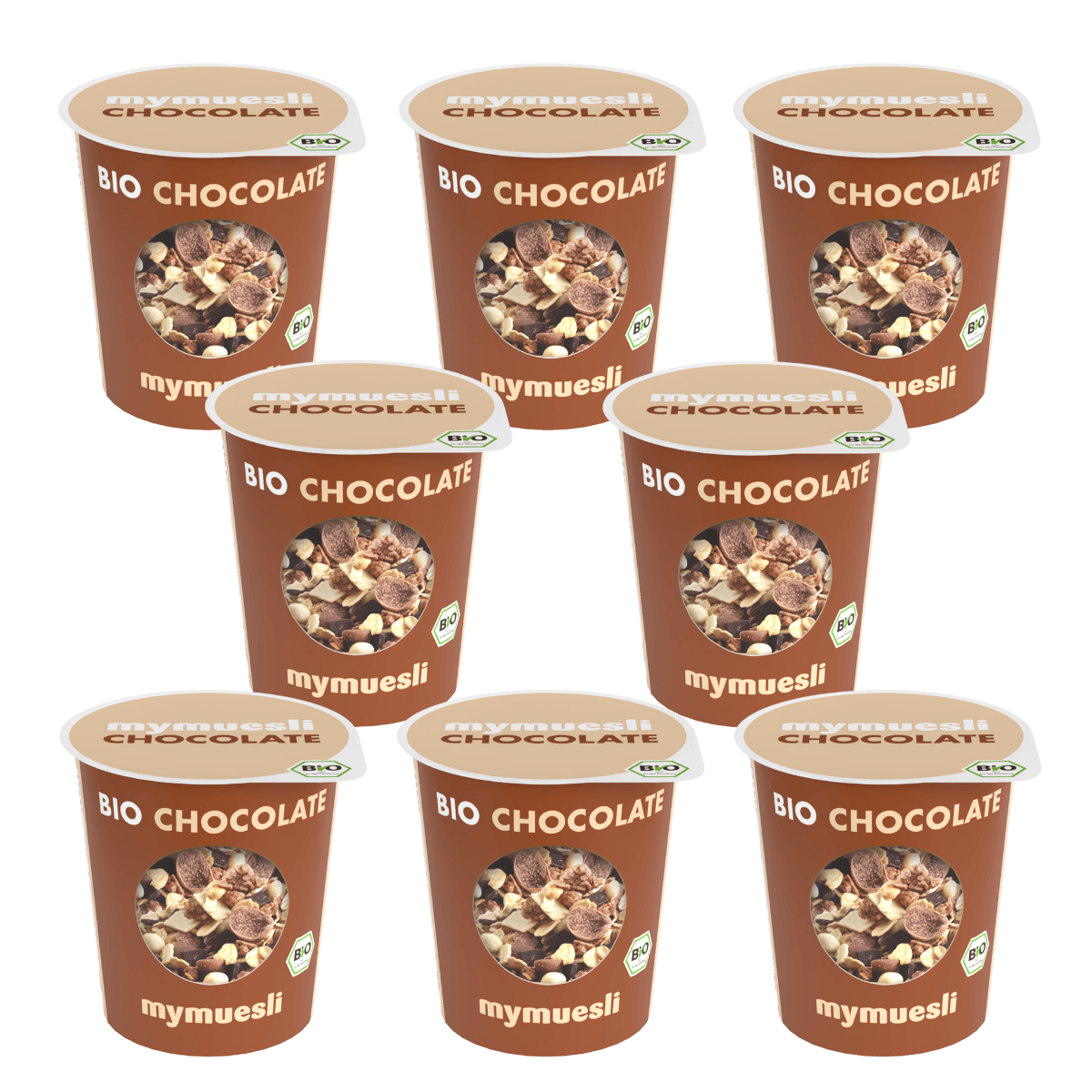 mymuesli Portionsbecher Chocolate 8er Pack