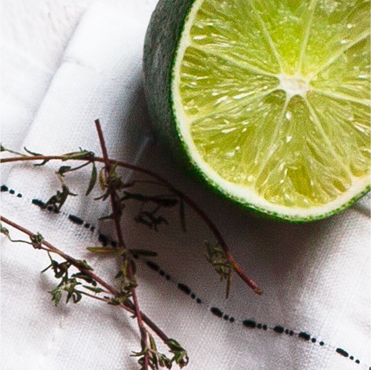 Eine halbe Limette