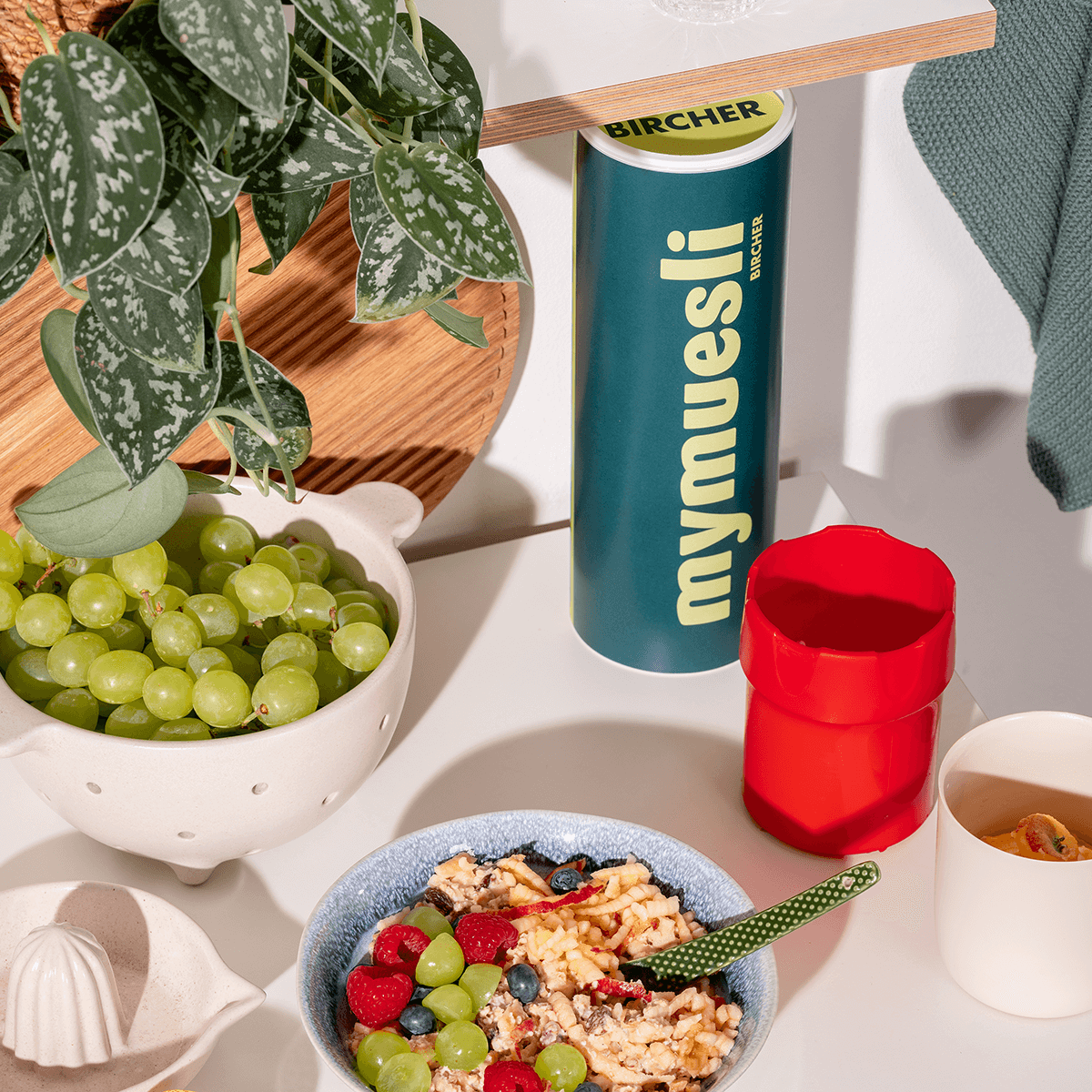 mymuesli Bio Bircher Starter Set mit Bircher Müsli und Apfelreibe 