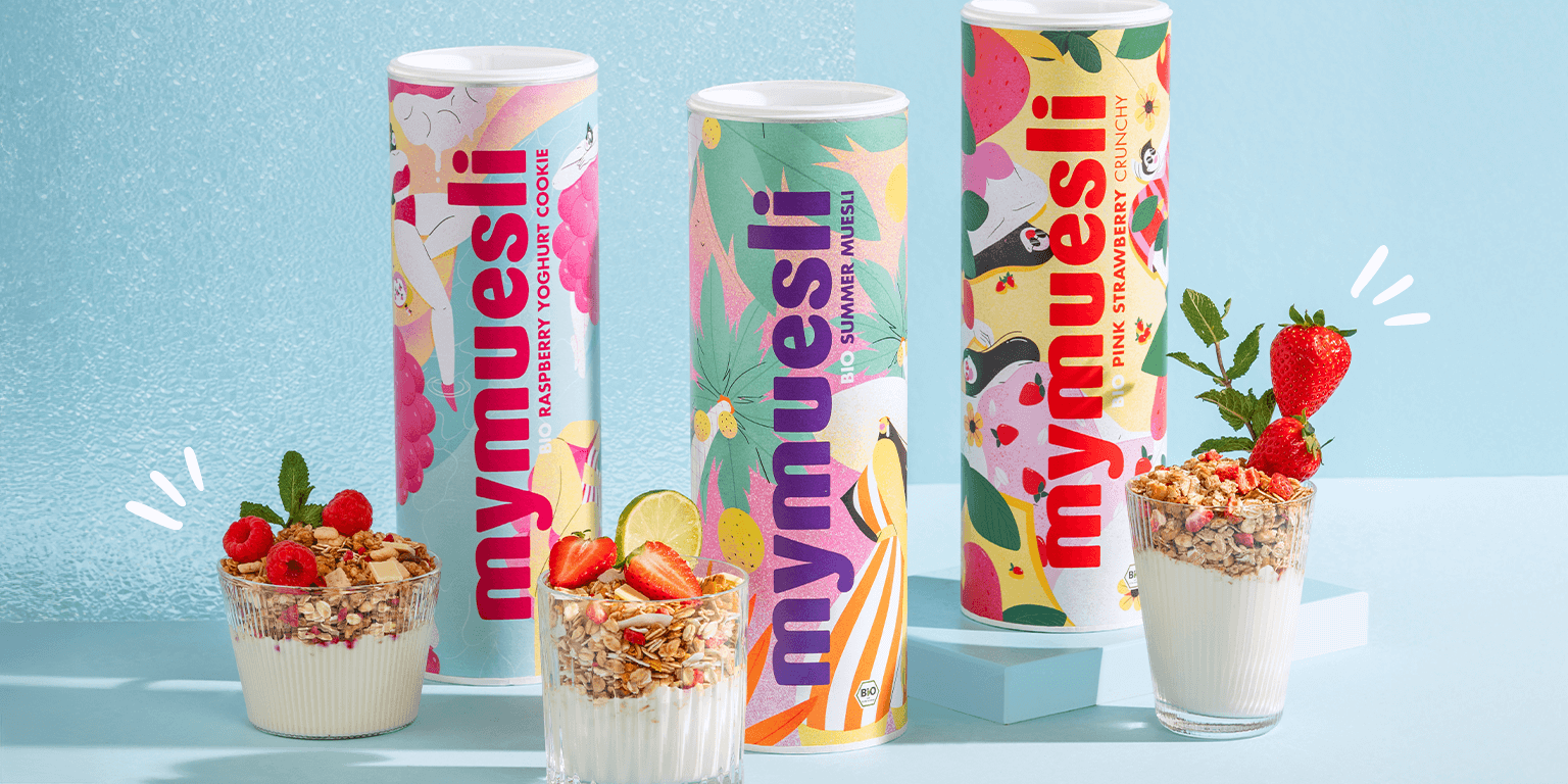 mymuesli Sommer Produkte - entdecke hier leckere Sommer Müslis und Erfrischung