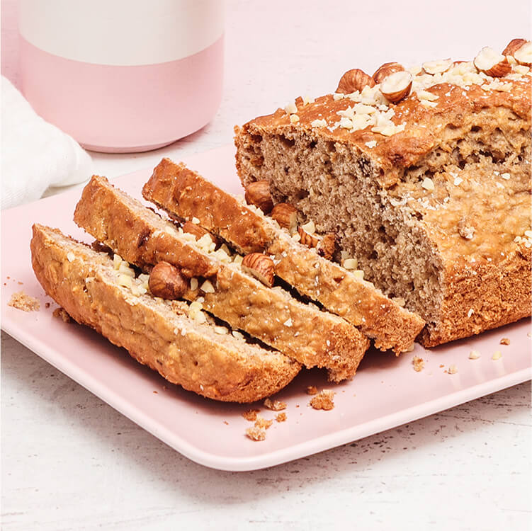aufgeschnittenes Müslibrot