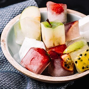 Fruchtige Eiswürfel