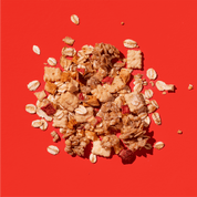 mymuesli Bio Apple Crumble Müsli mit Dunkel Quinoa Crunchy, Apfel Zimt Crunchy, Apfelstücke und Mini Cheesecake Keksen
