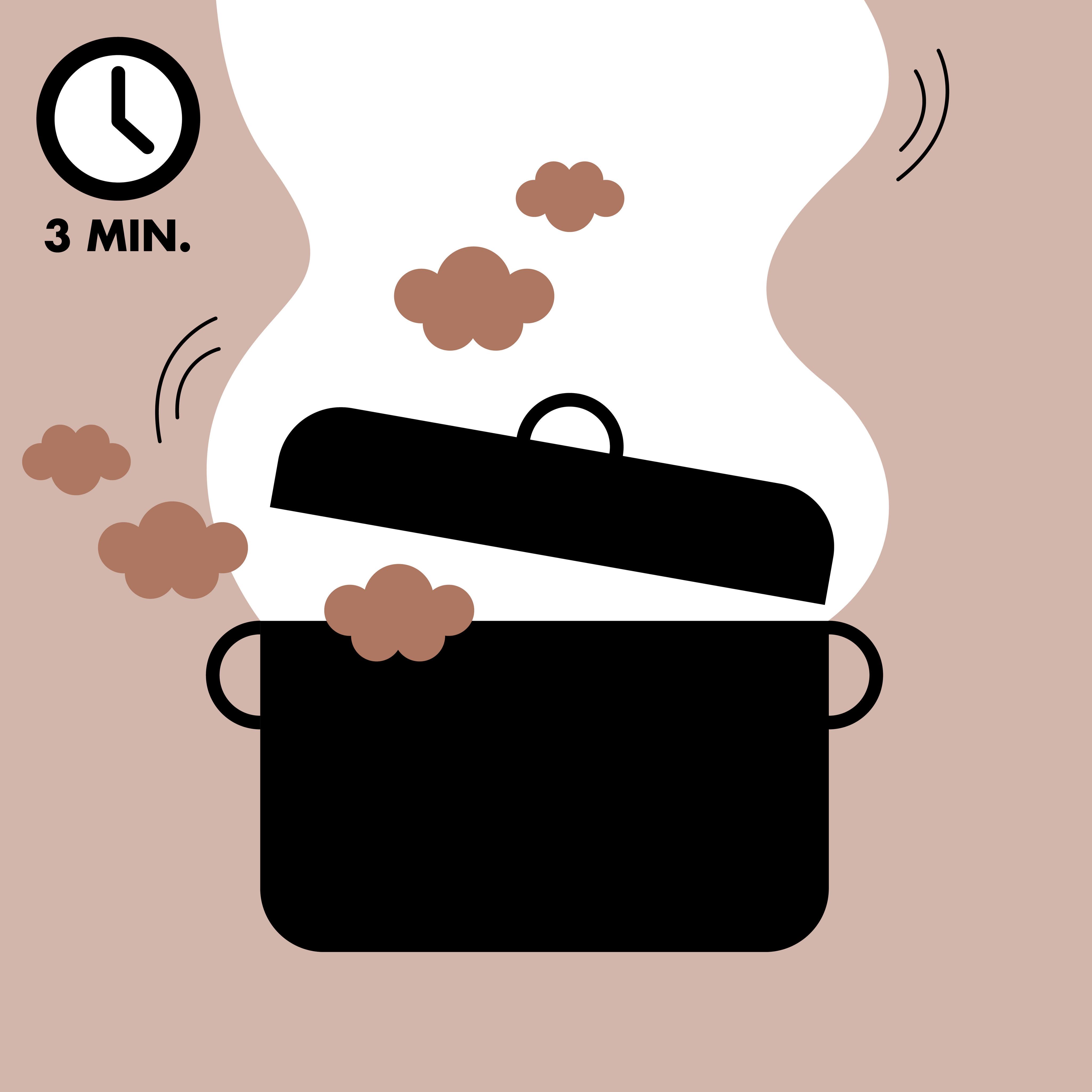 Topf kurz aufkochen und für 3 Minuten köcheln lassen.