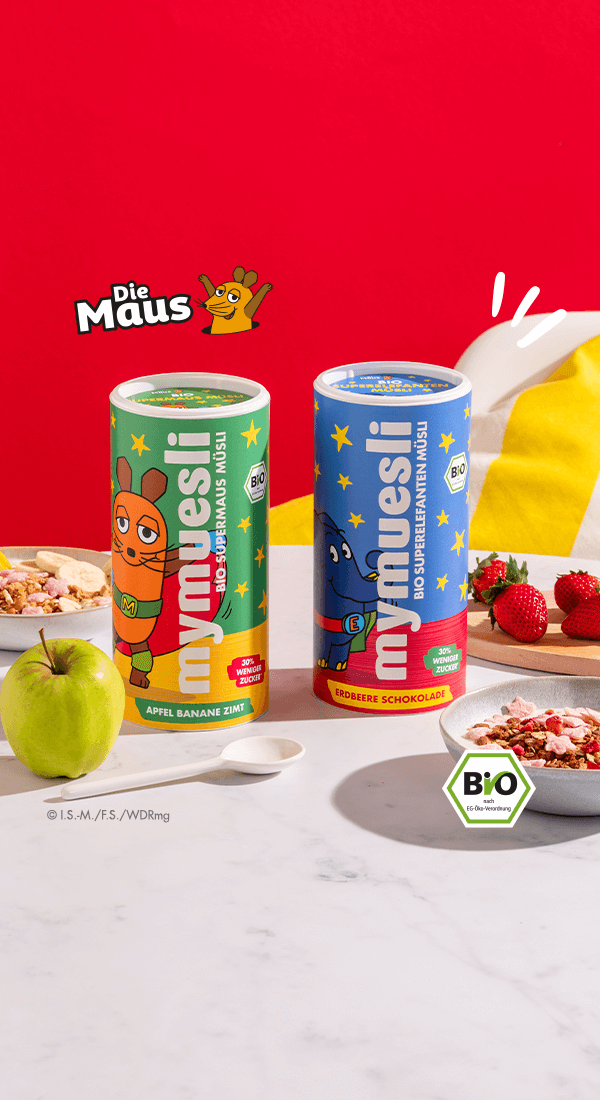 mymuesli Bio Kinder Müsli und mehr zum Schulstart - jetzt entdecken!