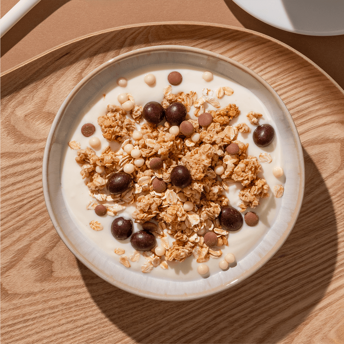 mymuesli Bio Caffè Latte Crunch in Schale.