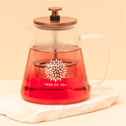Tree of Tea Glaskanne mit Sieb mit Tee