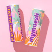 mymuesli Bio Sommer Müsli Dose von Vorne und von der Seite