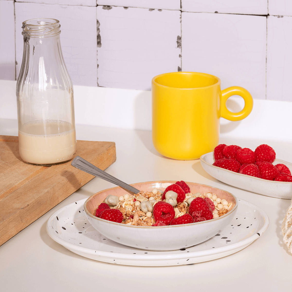mymuesli Portionsbecher Berry-White-Choc 8er Pack