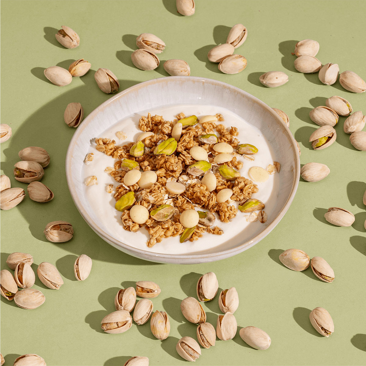 Großpackung White Choc Pistachio Crunch, 1,75kg