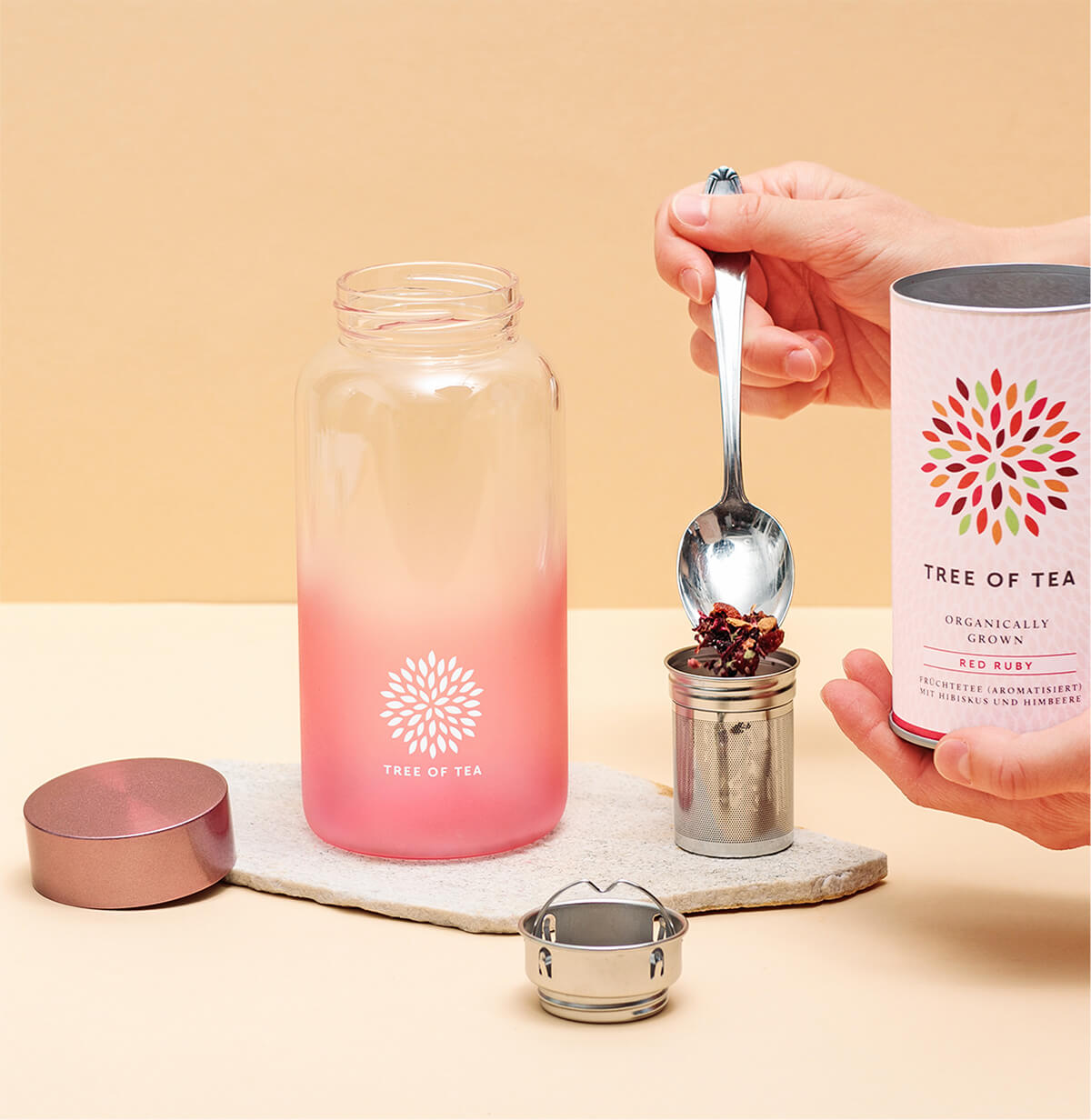 Ice Tea Bottle Rosa | Tree of Tea® – mymuesli