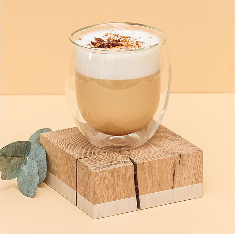 Chai Tee Latte im Glas