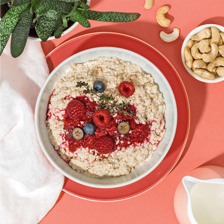 Overnight Oats mit Cashew Nilk