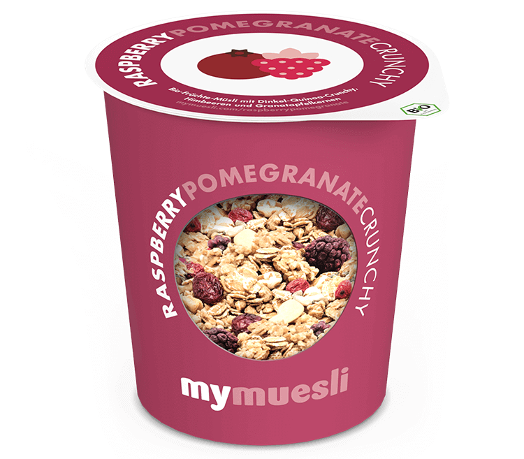 Himbeer Granatapfel Crunchy Muesli