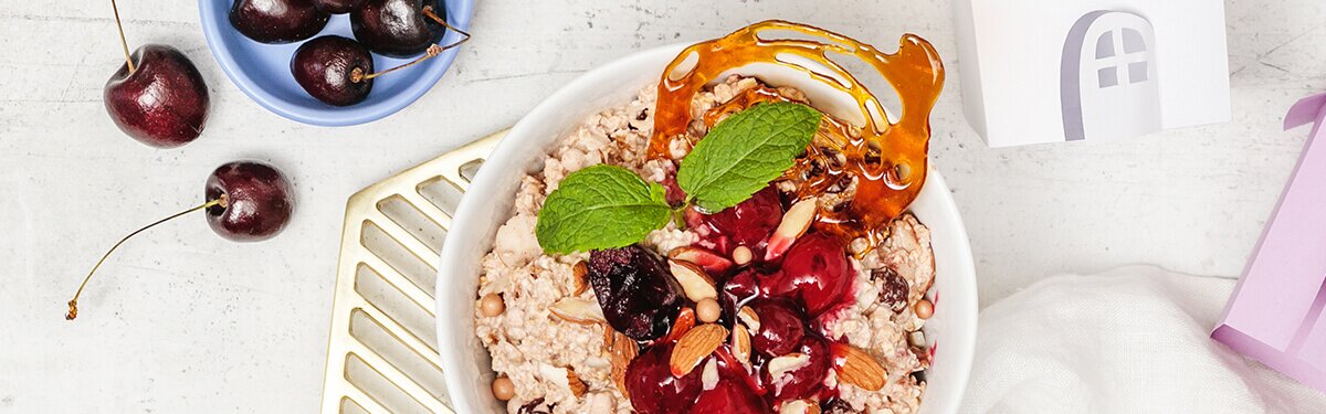 Porridge Mandel Karamell Kirsch