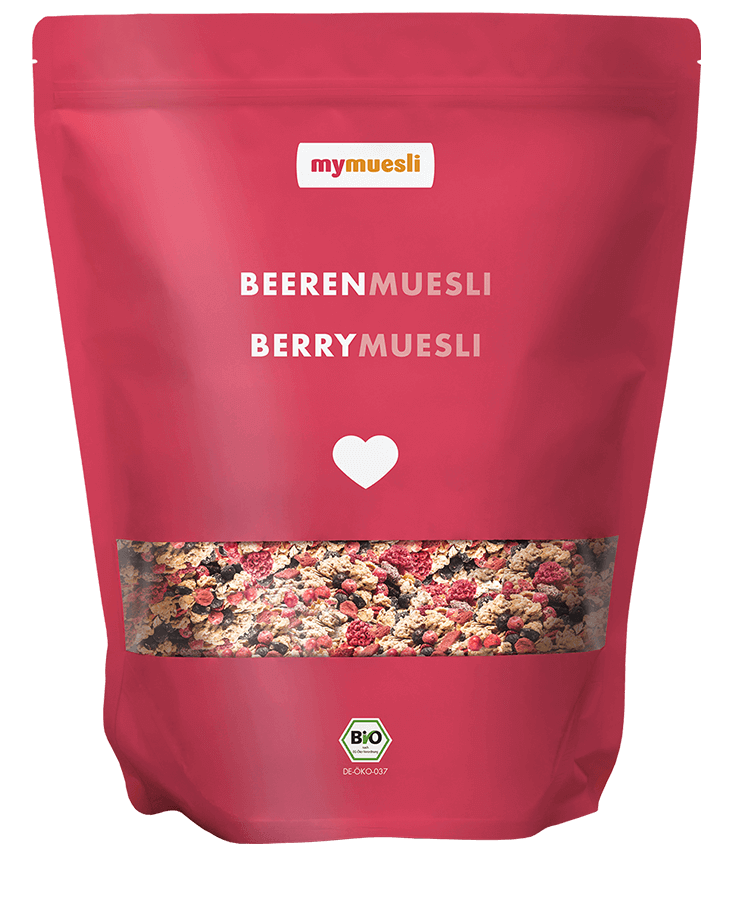 Beeren-Müsli 100% bio | mymuesli
