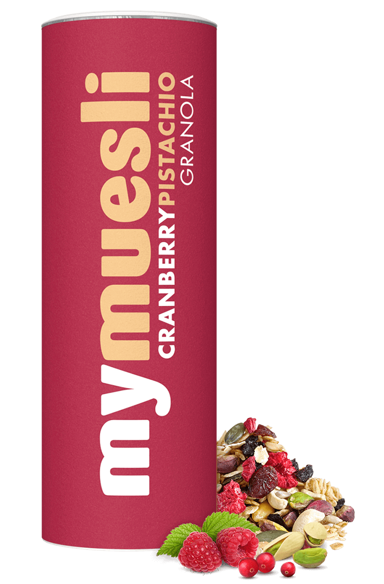 Granola mit Cranberries und Pistazien