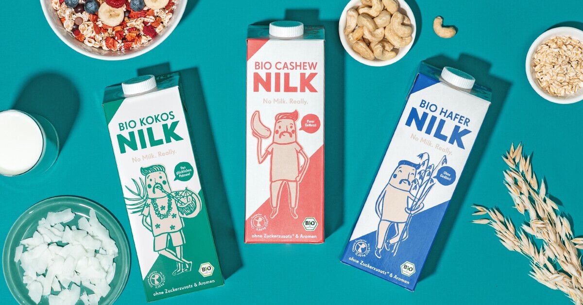 Nilk Klassiker Trio Probierpaket mit Kokos, Hafer und Cashew