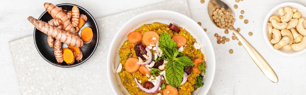 mymuesli Porridge Linse Kurkuma