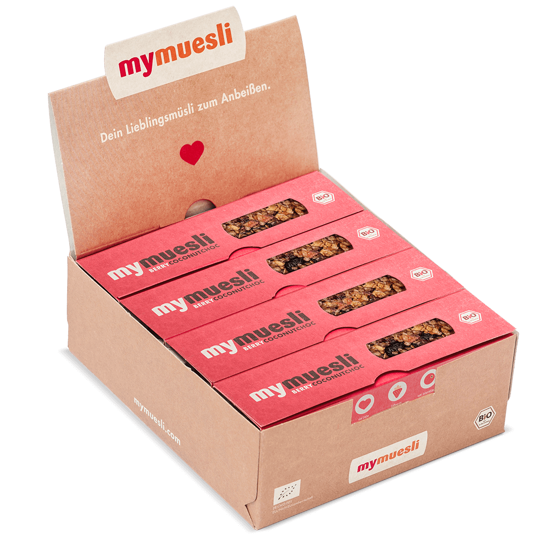 Artikel klicken und genauer betrachten! - Berry Coconut Choc Müsliriegel 12er | im Online Shop kaufen