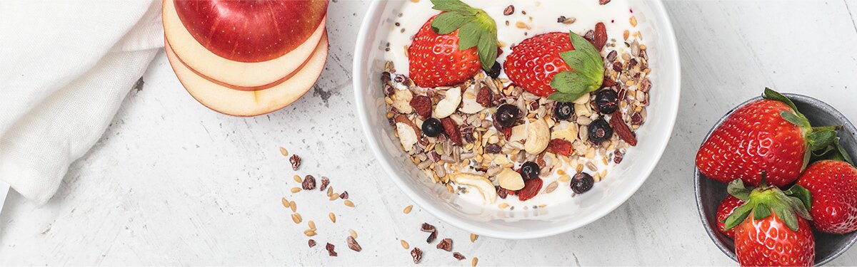 Müslischale mit Obst