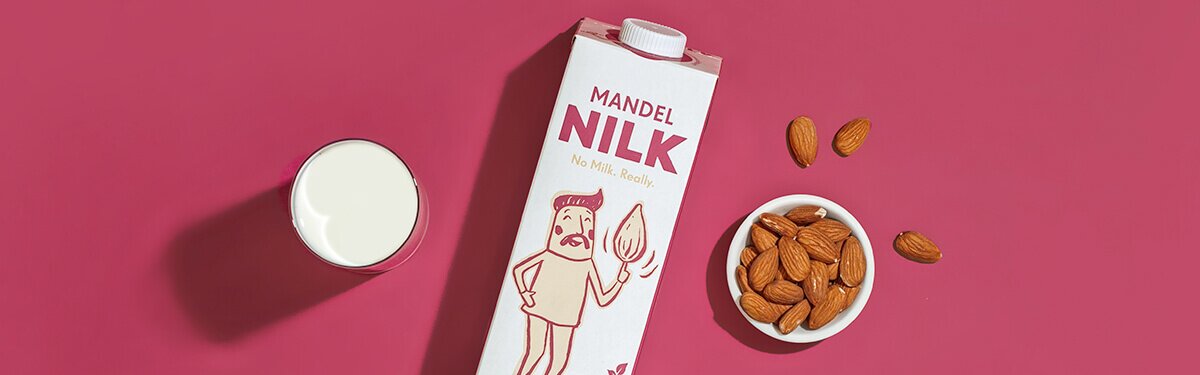 Die Bio Mandel Nilk ohne Zuckerzusatz.