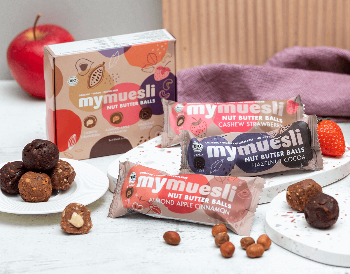 Die neuen mymuesli Nut Butter Balls sind da 