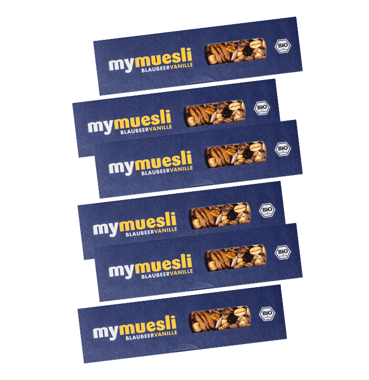 Blaubeer Vanille Granola Muesliriegel 6er Pack