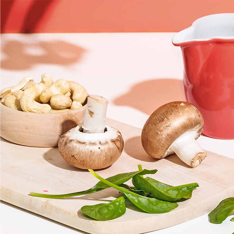 Herzhafte Pfannkuchen mit Cashew Nilk