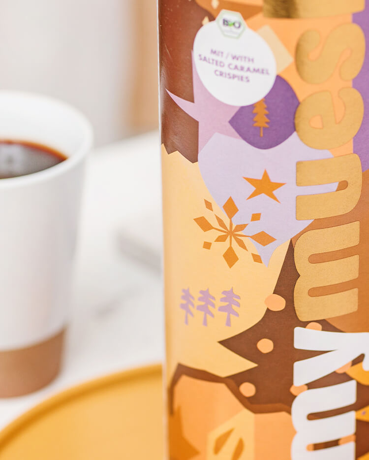 mymuesli Dose mit weihnachtlichem Design