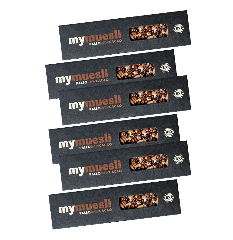 Paleo Raw Cacao Muesliriegel 6er Pack
