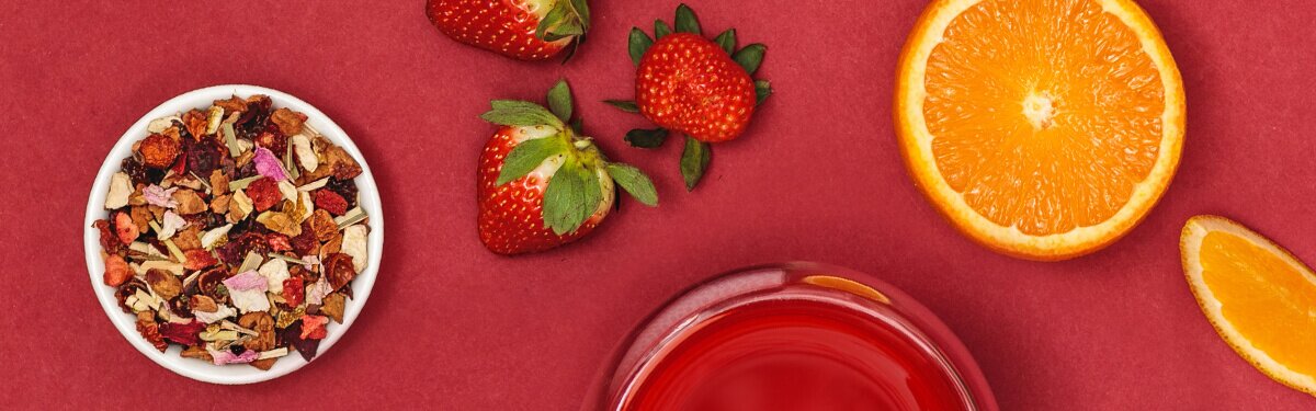 Strawberry Bliss mit Orange und Erdbeere