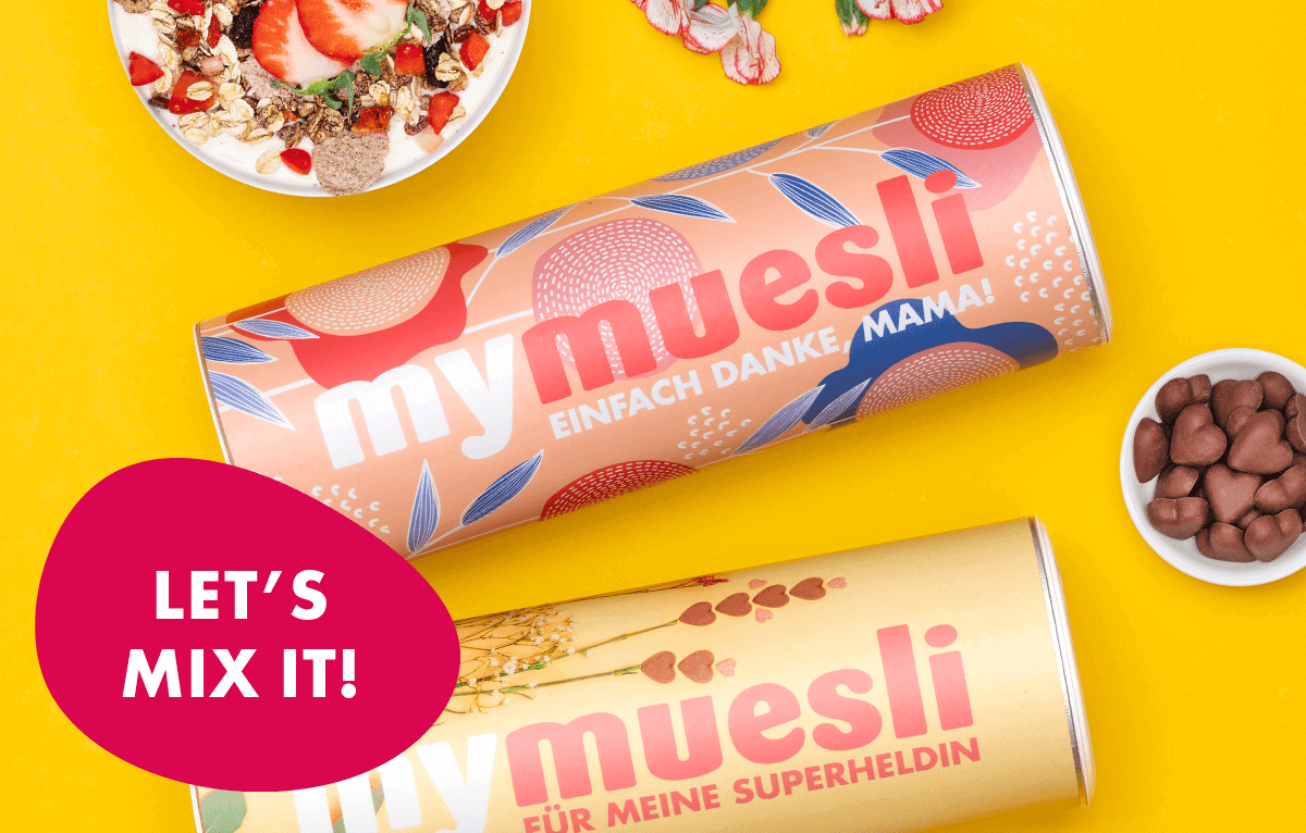 Das perfekte Muttertaggeschenk: ein selbstgemixtes Müsli