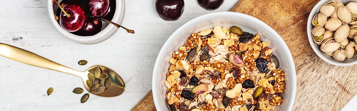 Cherry Pistachio Buckwheat Crunchy