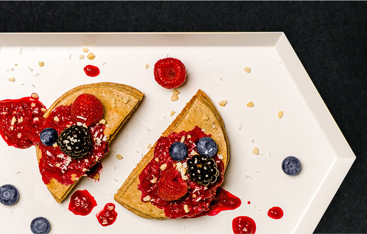Unser Protein Porridge ist perfekt zum Backen von leckeren Protein-Pancakes