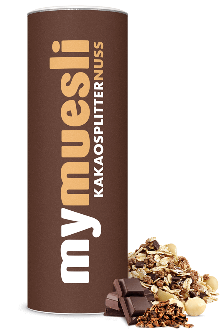 Bio-Müsli mit Kakaosplittern.
