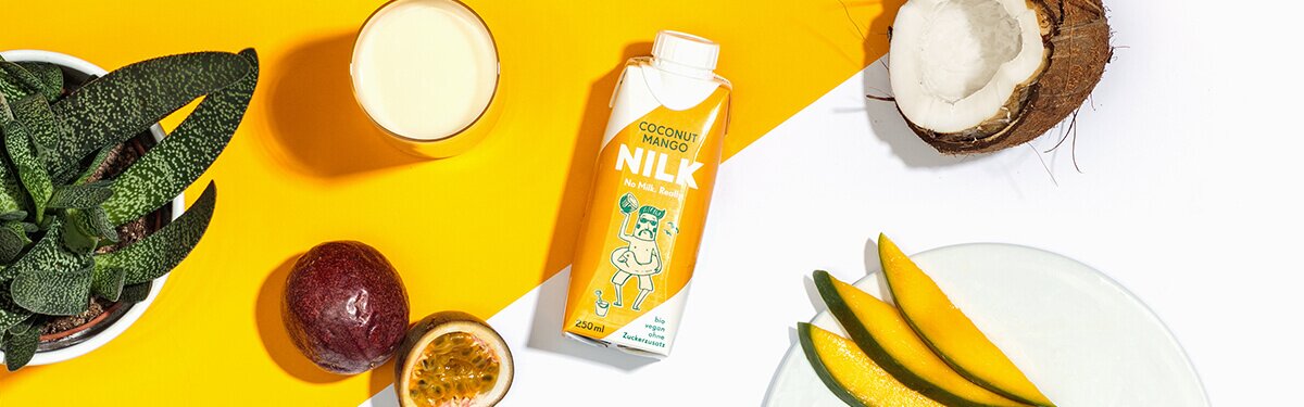 Die Nilk2go Coconut Mango mit bester Kokosmilch.